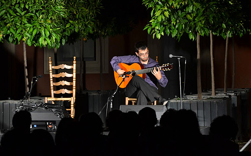 Concierto de Javier Conde en el jardín del Museo Lázaro Galdiano