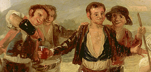 Detalle de "La Era o El Verano" de Goya.