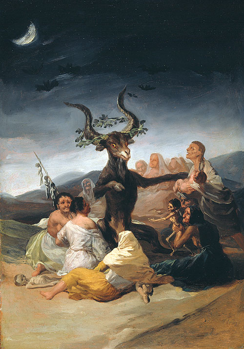el-aquelarre-de-goya-museo-lazaro-galdiano-imagen-foto "El Aquelarre" de Goya. Museo Lázaro Galdiano. Imagen foto.