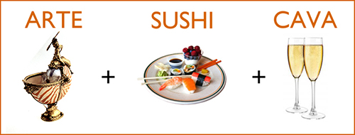 Gastrofestival Madrid 2012. Visita guiada "Arte + Sushi + Cava". Museo Lázaro Galdiano