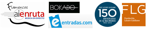 Logos de los colaboradores de los conciertos flamencos en la Fundación Lázaro Galdiano