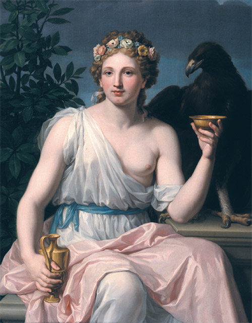 Francisco Javier Ramos: "Hebe", firmado en 1784. Museo Estatal de Arckhangelskoe