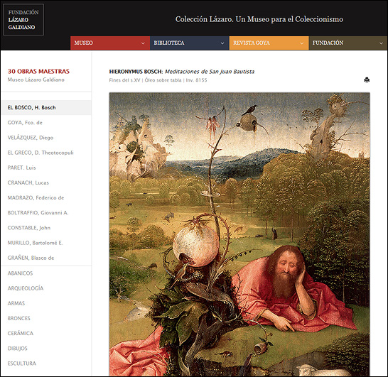Imagen de la sección 30 obras maestras del Museo Lázaro Galdiano