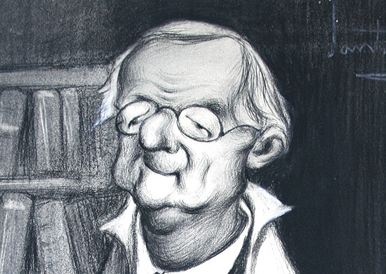 Caricatura de Eduardo Benot por Santana Bonilla (detalle)