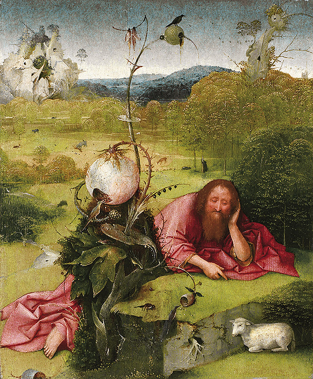 HIERONYMUS BOSCH "EL BOSCO": "Meditaciones de San Juan Bautista", Museo Lázaro Galdiano