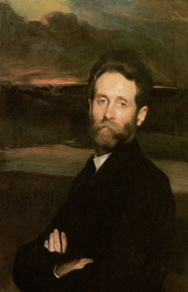Fernando Álvarez de Sotomayor: Retrato del pintor Alfredo Helsby, 1908. Museo Nacional de Bellas Artes, Santiago de Chile.