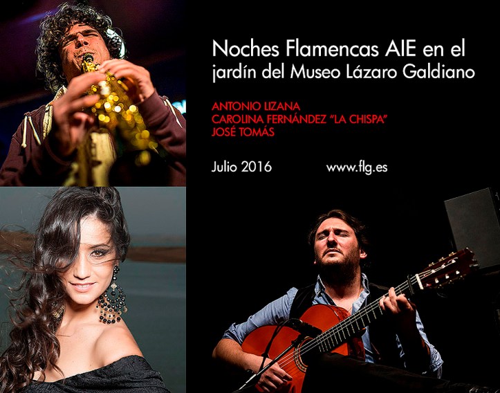 Noches flamencas AIE 2016 en el jardín del Museo Lázaro Galdiano de Madrid