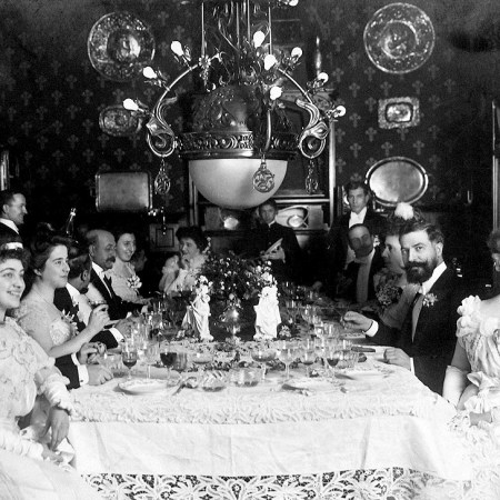 Banquete de principios del siglo XX con la presencia de José Lázaro Galdiano