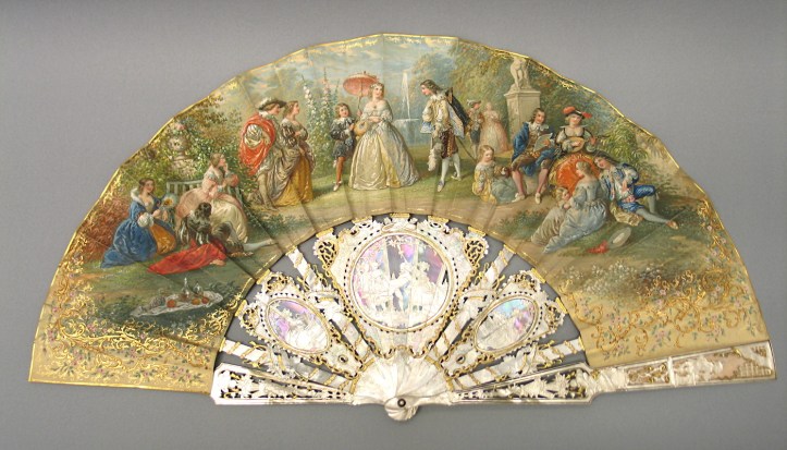 Abanico galante (ca. 1835). Escuela española. Museo Lázaro Galdiano. Nº inv. 322