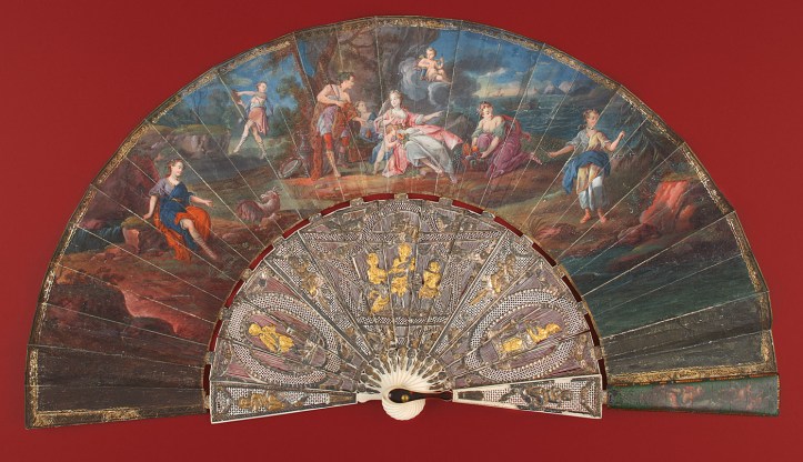Abanico "Baco y Ariadna", escuela francesa (1765[ca]-1775[ca]). Museo Lázaro Galdiano nº inv. 4331