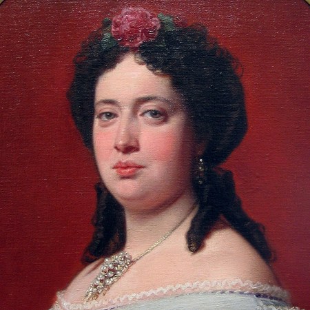 FEDERICO DE MADRAZO: "Retrato de Concepción Paz y Tamarit (detalle)" (1863). Museo Lázaro Galdiano