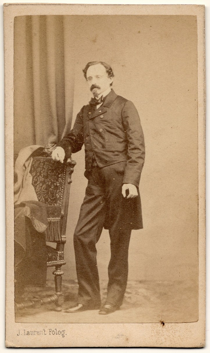 Federico de Madrazo fotografiado por J. Laurent. Colección de Emiliano Cano