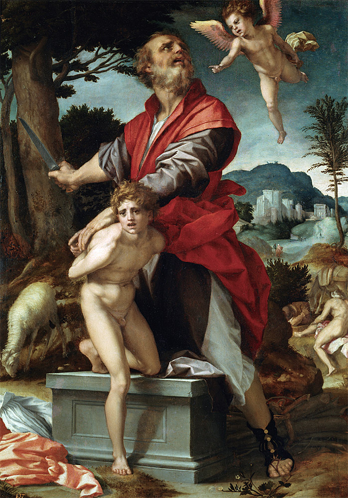 Andrea del Sarto: "El sacrificio de Abraham", ca. 1528. Museo Nacional del Prado, Madrid.