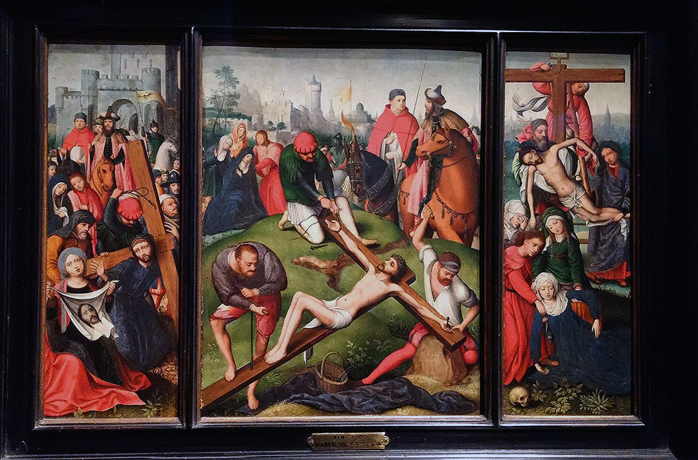 MARCELUS COFFERMANS: "Tríptico del enclavamiento de Cristo". Museo Lázaro Galdiano