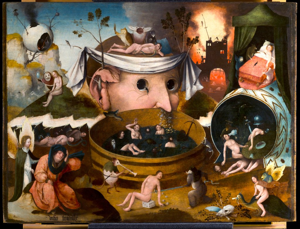 TALLER DEL BOSCO: "La visión de Tondal". Imagen tras la restauración. Museo Lázaro Galdiano 