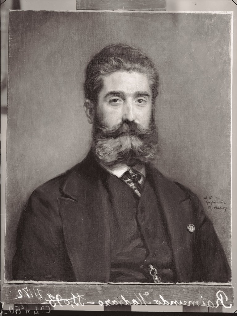 Retrato del músico Joaquín Gaztambide. Fotografía de José Lacoste en el Archivo Ruiz Vernacci. IPCE, Madrid.