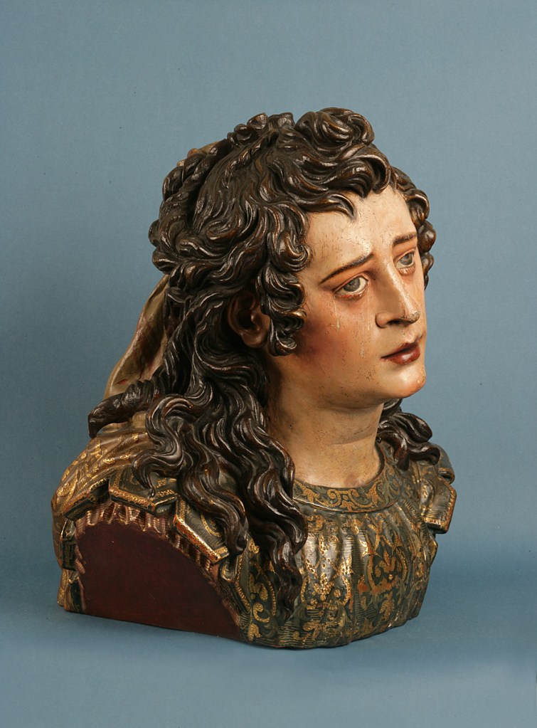 Juan de Mesa y Velasco (atrib.). "María Magdalena". Hacia 1620. Madera tallada, policromada y estofada, 43 x 39 x 32,5 cm. Inv. 269