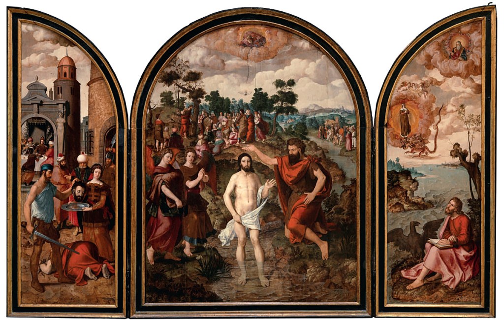 Pierre Pourbus el Viejo, Tríptico de los
Santos Juanes en el Museo del Prado.
Fotografia: Museo del Prado.