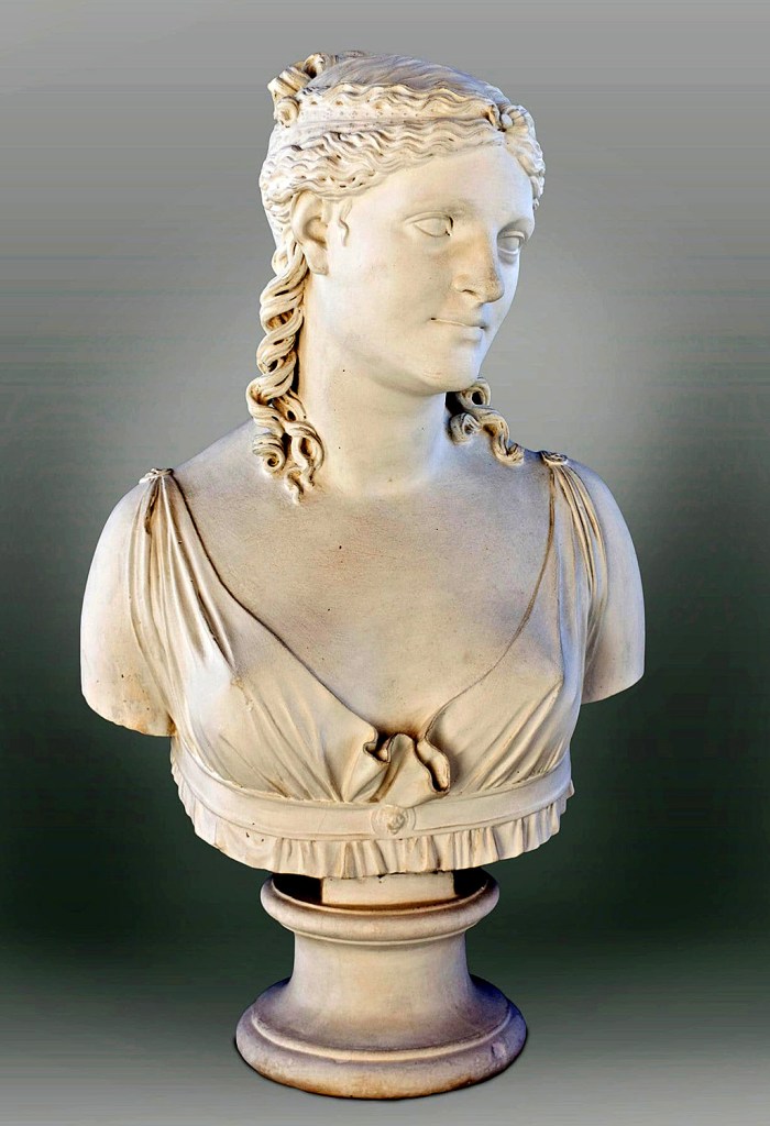 Louis-Alexandre Romagnési, Busto de Paulina Borghese, 1810, yeso. Museo Napoleónico, La Habana. Foto: Luke Dalla Bona