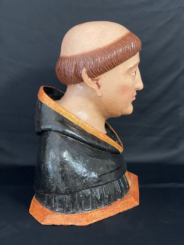 Estado final tras la restauración del busto de San Pedro de Verona del Museo Lázaro Galdiano