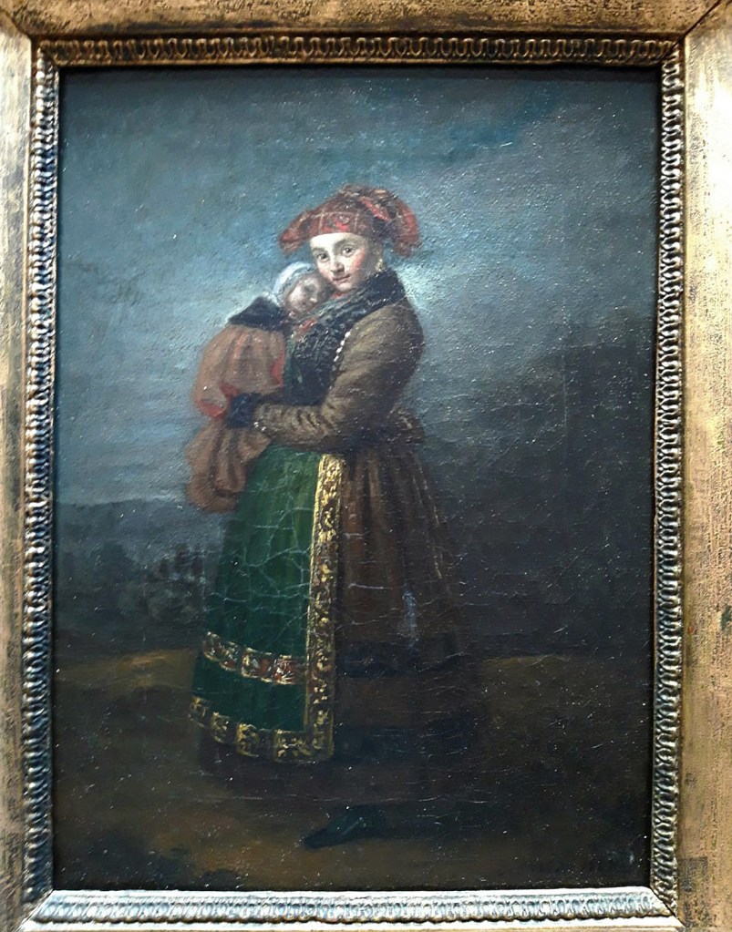 Fig. 1. Rosario Weiss. "La pasiega". 1835. Óleo sobre lienzo, 25,5 x 19 cm. Colección particular, Alicante