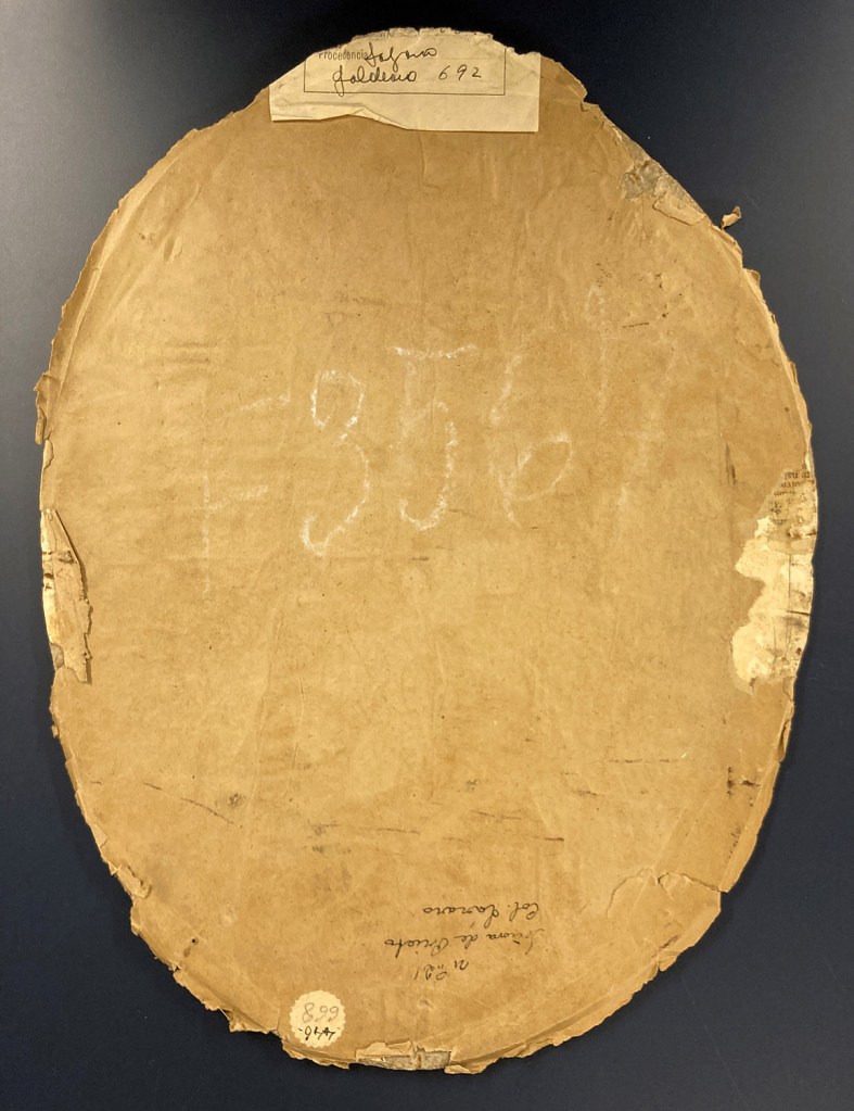 Trasera del montaje original del dibujo