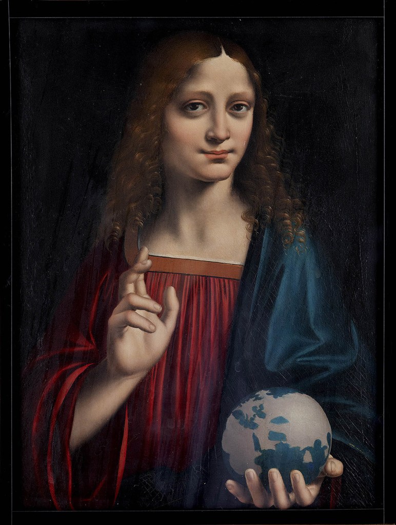 Marco d’Oggiono: Salvator Mundi, c. 1500. Galleria Borghese, Roma