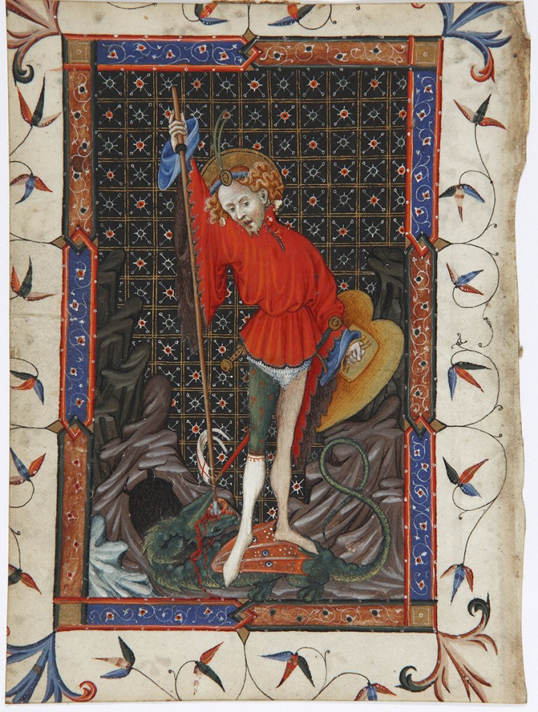 Fig. 3. San Jorge. Rafael Destorrents. Hacia 1407. Museo Lázaro Galdiano