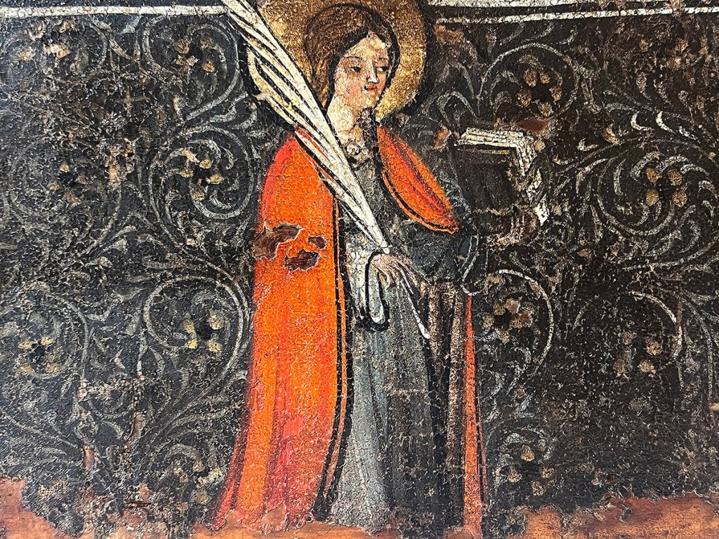 Santa Eulalia. Arqueta de la Última Cena. Finales del siglo XIV – principios del siglo XV. Museo Nacional de Artes Decorativas. Fotografía de la autora