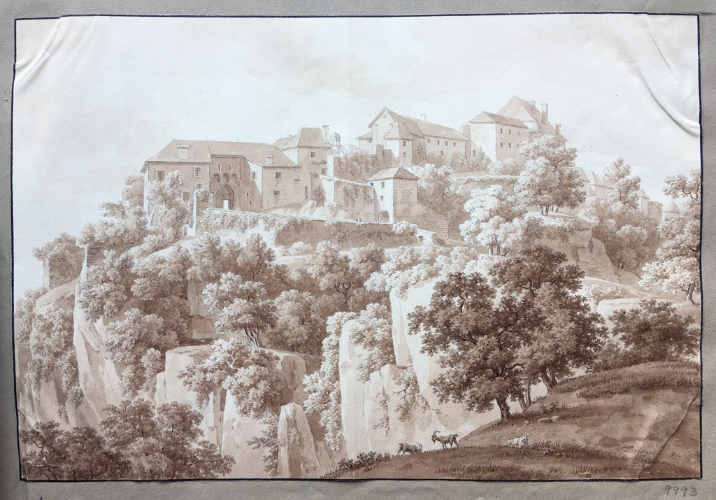 Fig. 11. Ciudadela. 1817. Tinta y aguada, 251 x 370 mm. Inv. 09993