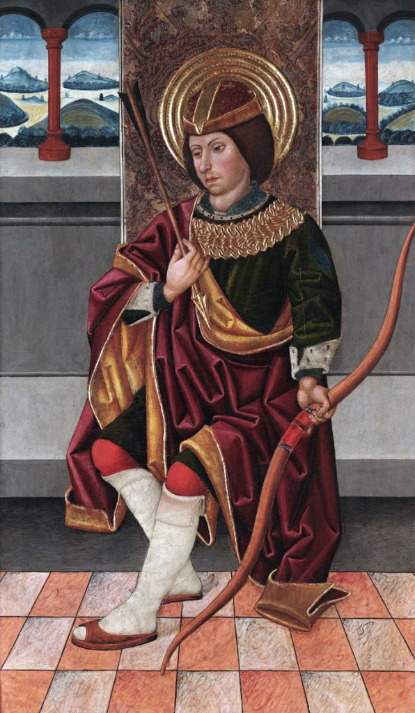 San Sebastián. Juan de la Abadía el Viejo, hacia 1486. Museo Lázaro Galdiano. Inv. 02547