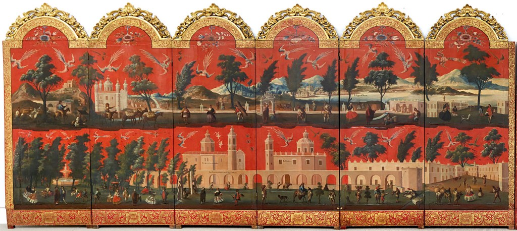 Anónimo, Biombo Vistas de la ciudad de México,siglo xvii, Museum of Fine Arts, Houston Anónimo, Biombo Vistas de la ciudad de México,siglo xvii, Museum of Fine Arts, Houston